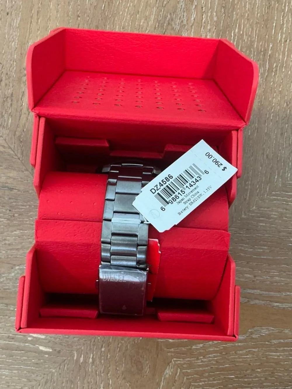 Diesel Griffed Chronograph Gunmetal-Tone Stainless Steel Watch